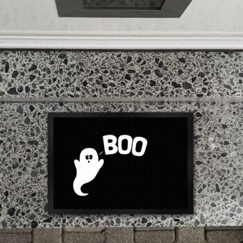 Paillasson fantôme avec dicton : Boo 3