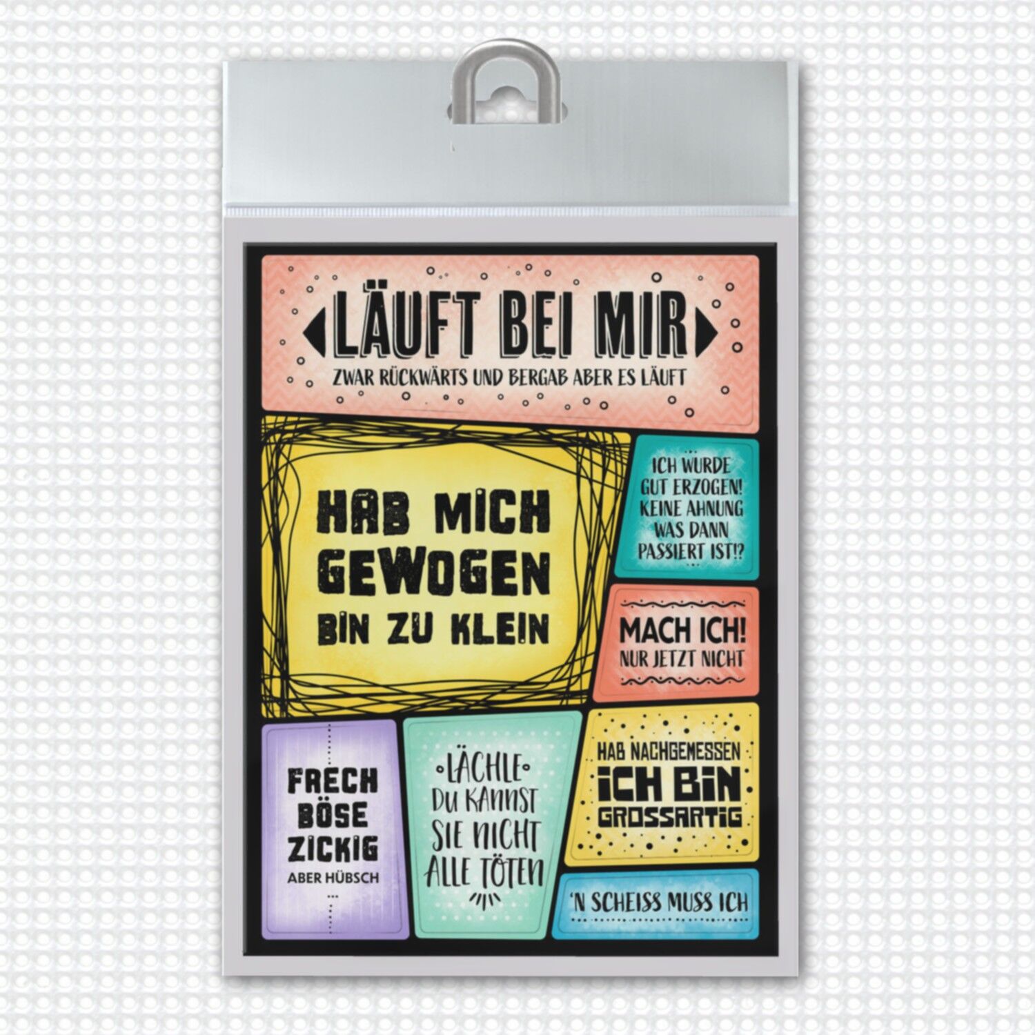 Vari detti su di me magneti da frigo in un set di 8