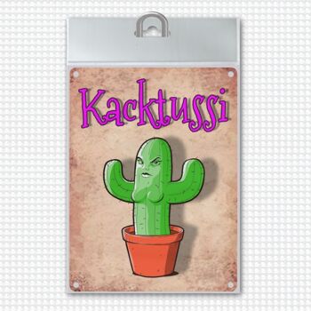 Plaque en métal motif cactus - Kaktussi Kaktussi aux seins 1