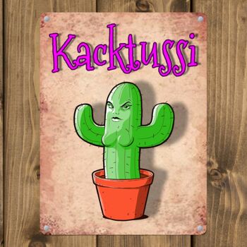 Plaque en métal motif cactus - Kaktussi Kaktussi aux seins 3