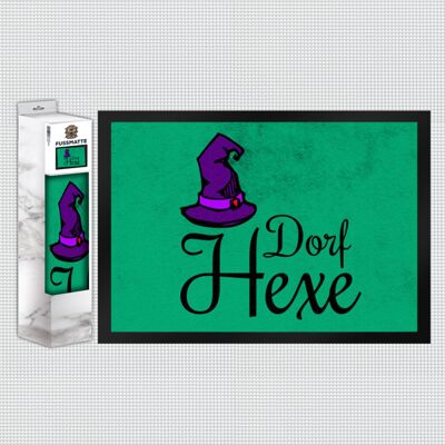 Village witch doormat for the office or the local witch house
