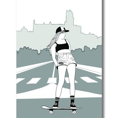 Poster A4 skateboarder