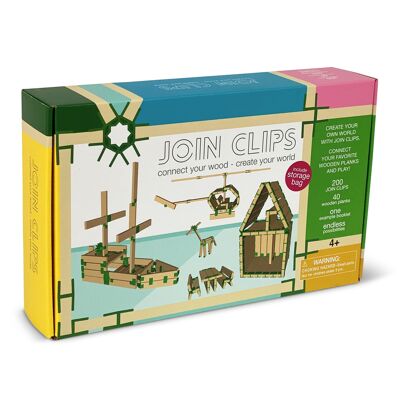 JOIN CLIPS: BASIC SET - HOME EDITION 200 clips / 40 wooden planks