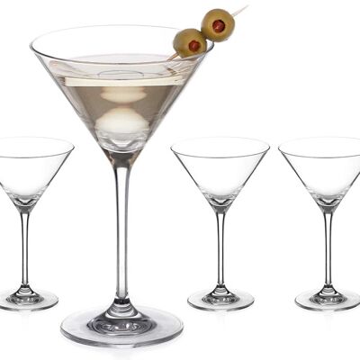 Auris Martini Cocktail Glasses - Set Of 4