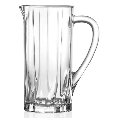 Crystal Glass Jug 'firenze', 23 Cm - 1.2 L, Perfect Jug For Water, Pimms, Lemonade And More
