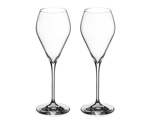 Diamante Prosecco Glasses - Premium Lead Free Crystal - Set Of 2