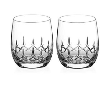 Paire de verres à whisky Diamante avec gobelets en cristal et coupe à la main de la collection "classique" - Lot de 2