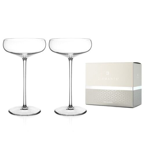 Elegance Champagne Saucers - Set Of 2