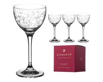 Verres Floral Shop - Mini Coupes - Lot de 4