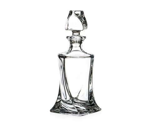 Buy wholesale Quadro Whisky Spirit Or Brandy Decanter Made From Premium  Lead Free Crystal 500ml