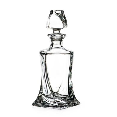 Quadro Whisky Spirit Or Brandy Decanter Made From Premium Lead Free Crystal 500ml