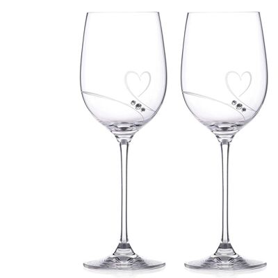 Romance Crystal Red Wine Glasses- Set Of 2