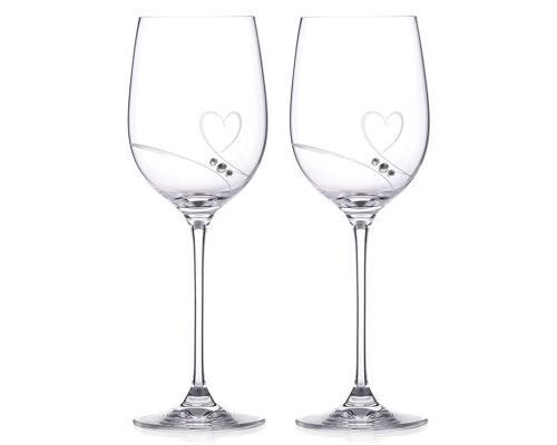 Romance Crystal White Wine Glasses- Set Of 2