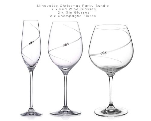 Silhouette Red Wine Christmas Party Bundle