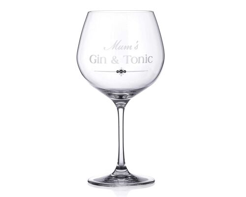 Single Mum’s Gin & Tonic Copa Glass Adorned With Swarovski Crystals