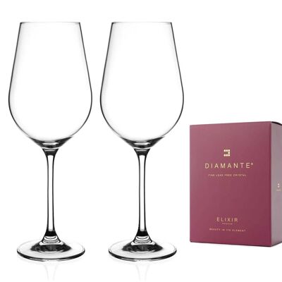 Two Auris Red Wine Glasses