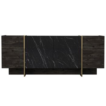 Buffet PWF-0455 pakoworld noir-or 180x46,5x75,5cm 6