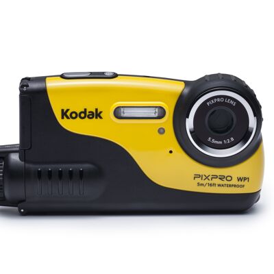 Kodak - Wp-yl - Waterproof Compact Camera - Black/Yellow