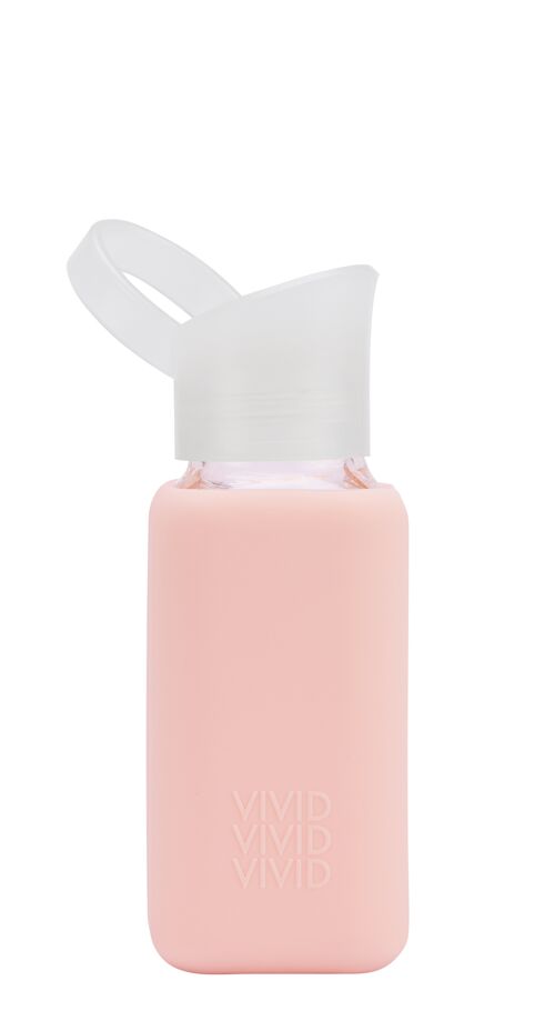 beVIVID Trinkflasche Glas - bottle glass 250ml pink salt
