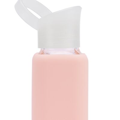 beVIVID biberón vaso - botella cristal 250ml sal rosa