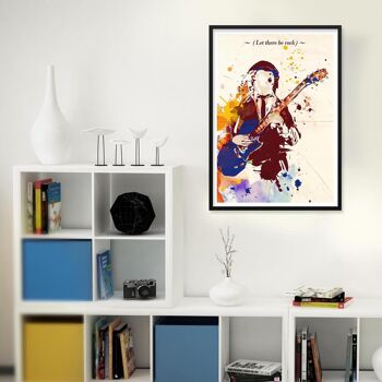Affiche d'art pop d'Angus Young 4