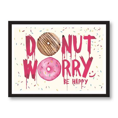 Cartel de preocupación de donuts