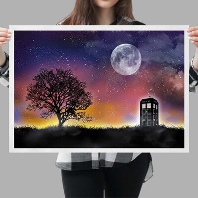 Cartel de Doctor Who Nightscape