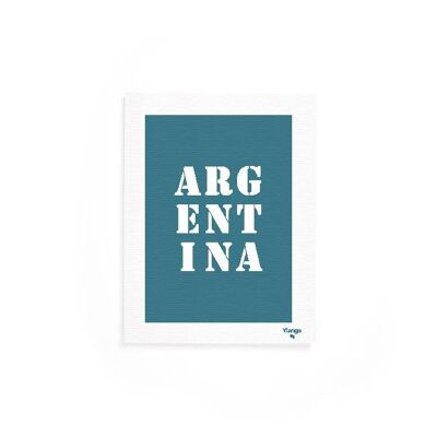 Affiche "Argentine" bleue