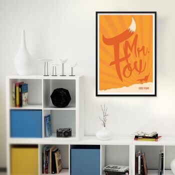 Fantástico poster de la película Mr. Fox 3