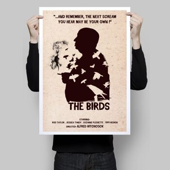 Cartel de Hitchcock Les pájaros 3