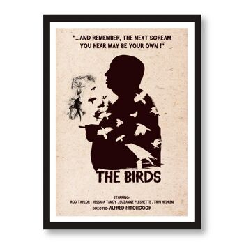Cartel de Hitchcock Les pájaros 1