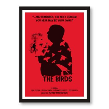 Cartel de Hitchcock Les pájaros 2