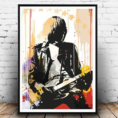 Cartel de arte pop de Johnny Ramone