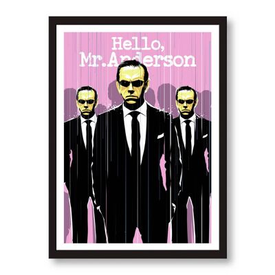 Cartel de Matrix Mr Anderson