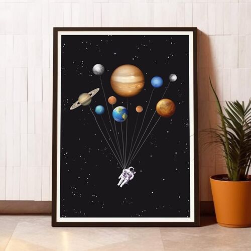 cartel del viajero espacial