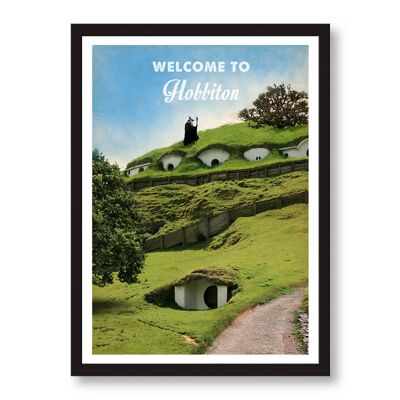 Cartel de Bienvenidos a Hobbiton