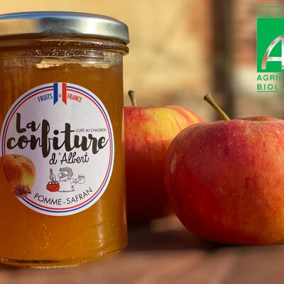 Confiture bio de pomme safran