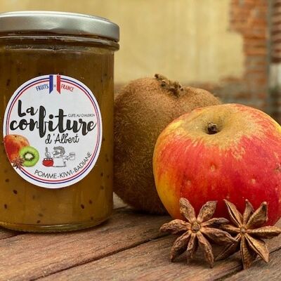 Confiture bio de pomme kiwi badiane