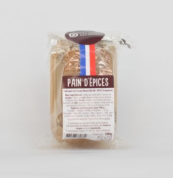 Mini pain d'epices 50 % de miel - 100g 2