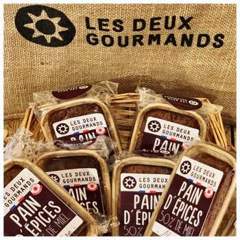 Mini pain d'epices 50 % de miel - 100g 3