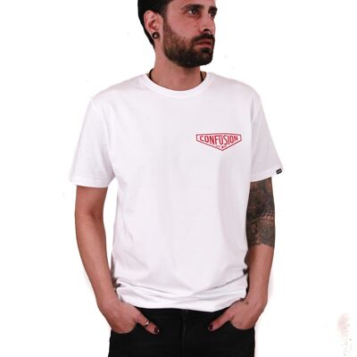 Deorsum logo white tee red