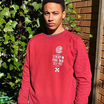 Scream chest tile crewneck