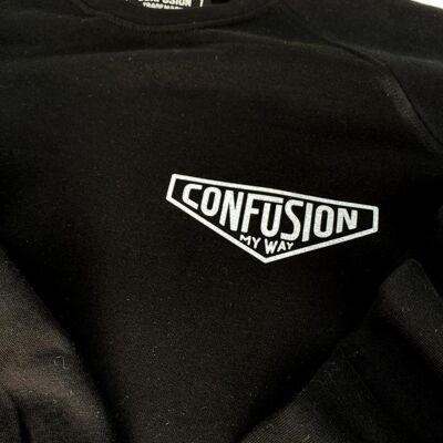 Deorsum logo black crewneck white