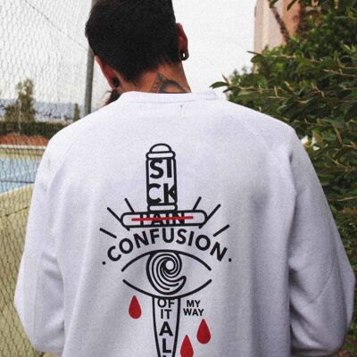 Pain white crewneck