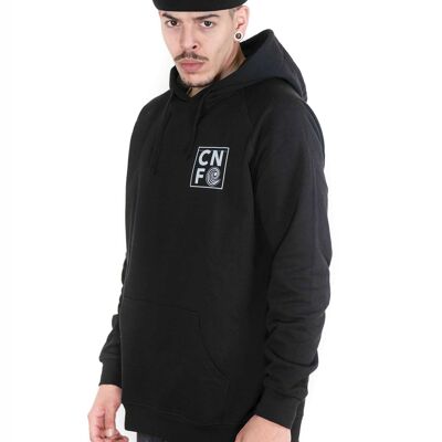 Cnf framed logo black hoodie