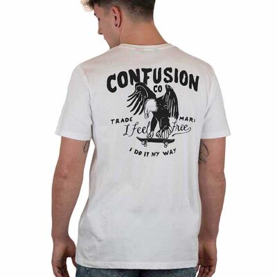 Eagle white black print v2 tshirt