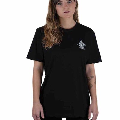 Fire  black color print tshirt