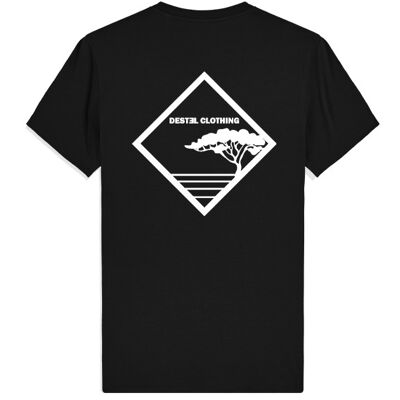 T-shirt unisexe pin et mer noir