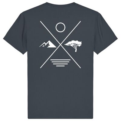 T-shirt unisexe X india ink grey