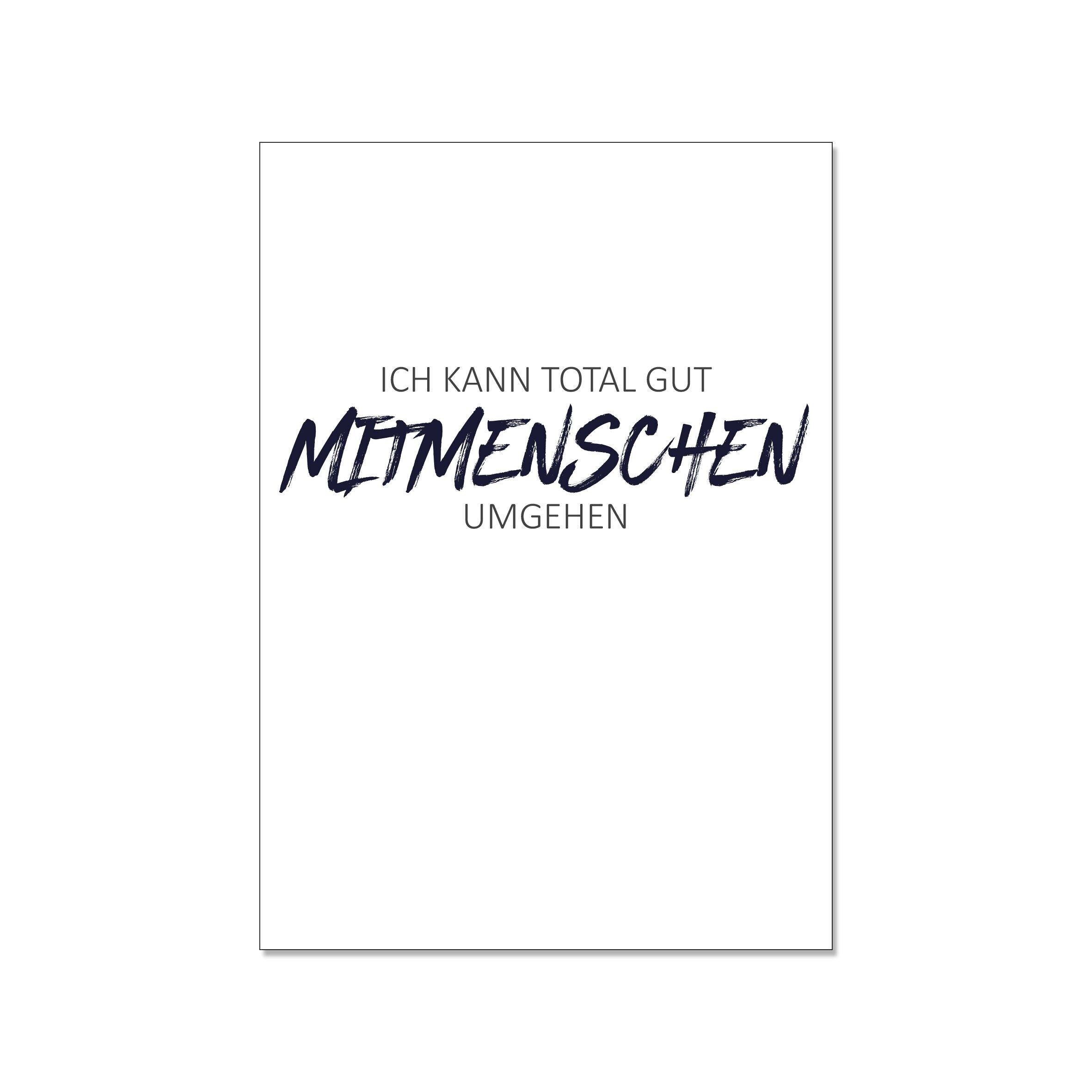 Cartolina in su, STO BENE A METTERE IN GIRO LE PERSONE